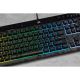 9. Corsair | Gummikuppel | K55 RGB PRO | Gaming-Tastatur | Gaming-Tastatur | RGB-LED-Licht | Vereinigte Staaten | Kabelgebunden | Schwarz