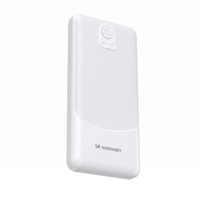 2. Powerbank Wozinsky Wpower WPBBK-3 10000 mAh 10W 2x USB-A 2A - weiß