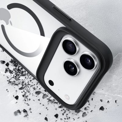 6. 3mk Satin Armor MagCase für iPhone 17 Pro Max – Transparent Schwarz