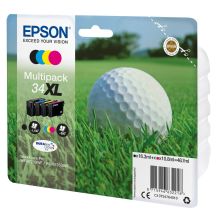 Epson Golfball-Multipack, 4 Farben, 34XL DURABrite Ultra Tinte