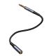 5. Joyroom Stereo-Audiokabel AUX 3,5 mm Miniklinke (männlich) – Miniklinke (weiblich) 1,2 m schwarz (SY-A09)