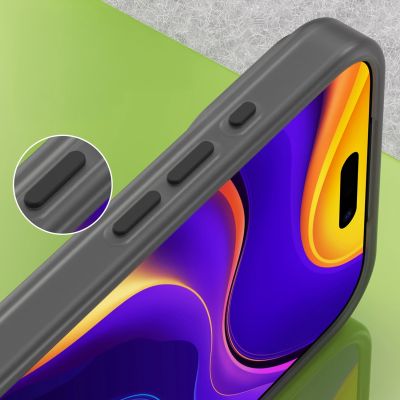 8. Magnetische Schleifhülle für iPhone 17 Pro, kompatibel mit MagSafe – Mattschwarz