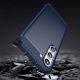 6. Carbon Case für Samsung Galaxy S23+ flexible Silikon-Carbon-Hülle blau