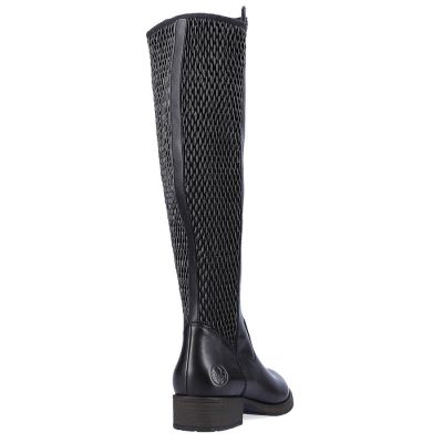 8. Rieker W Z9591-00 schwarze Lederstiefel 