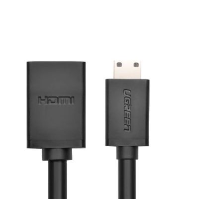 7. Ugreen adapterkabel HDMI (Buchse) - mini HDMI (Stecker) 4K 60 Hz Ethernet HEC ARC Audio 32 Kanäle 22 cm schwarz (20137)