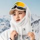 5. Qunature Arctic Velvet Ski-Sturmhaube Größe M – weiß