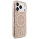 4. Guess IML Flowers Electro Pearl Strap MagSafe Case für iPhone 17 Pro - Rosa