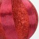 4. BRUCHSICHERE KUNSTSTOFF-KUGELN 10 CM ROT 4 STÜCK STRIPES MICA