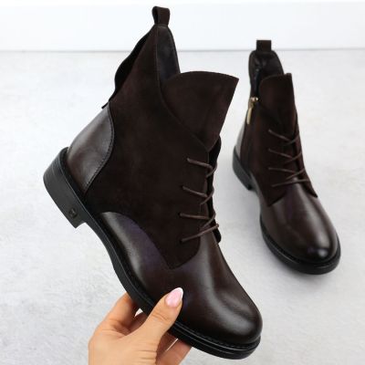 2. Damen-Wildlederstiefeletten in Braun Potocki Z25-SZ12080