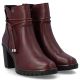 4. Damen-Ankle-Boots aus Leder mit hohem Absatz, bordeauxrot, Rieker Y2567-35