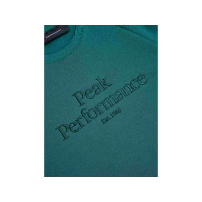 8. Peak Performance M Original Crew Grünes Sweatshirt