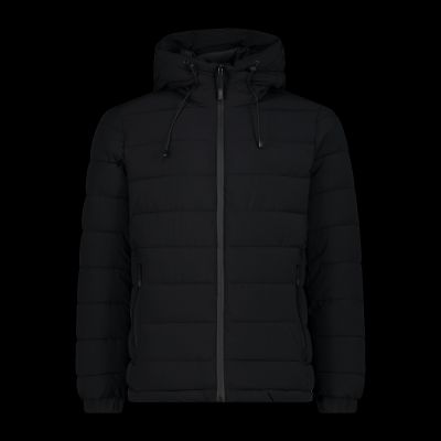 CMP Herren Wintersportjacke mit Kapuze, isoliert, schwarz (34K0167/U901)