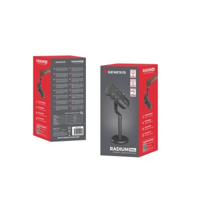 5. GENESIS Radium 350D Schwarzes Mikrofon für Computer