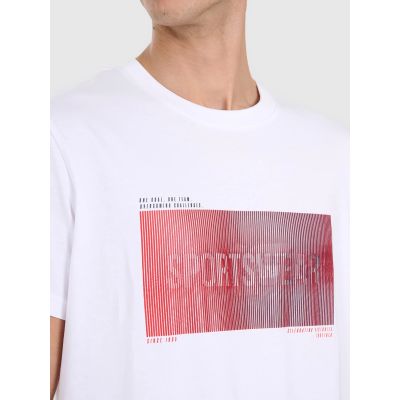 4. Herren-T-Shirt mit Aufdruck, regulär, Größe 4F 4FRAW25TTSHM3224-10S