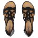 4. Schwarze römische Sandalen für Damen, Filippo DS7897