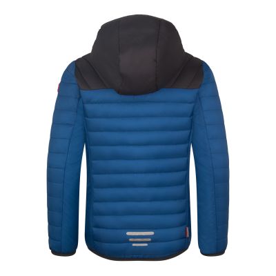 2. Trollkids Eikefjord Ultra-light Polyfaserjacke alpenblau/schwarz/strahlend rot/kastanienbraun (463-144)