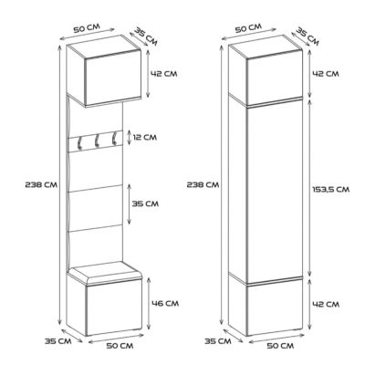 6. Garderobe HAGA IV 3SZ1W SONOMA
