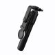 7. Selfie-Stick WH1YXS Teleskopstativ 1 m mit runder Lampe und Telefonhalter – Schwarz