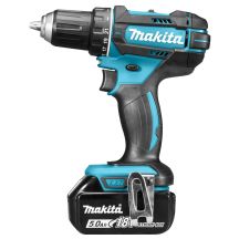 Makita Akku-Bohrschrauber, 18 V, 2 x 5,0 Ah Li-Ion-Akku, 62/36 Nm, 1,7 kg, LED