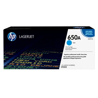 5. HP 650A Original Cyan LaserJet Tonerkartusche
