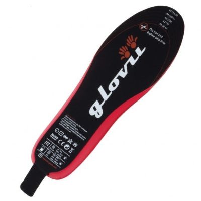 37. Glovii GW2L beheizte Schuheinlage (41, 42, 43, 44, 45, 46; schwarz und rot)