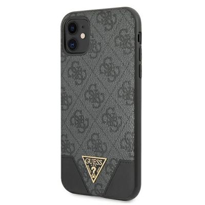 2. Guess 4G Triangle Collection Hülle für iPhone 11 6.1" / Xr - Grau