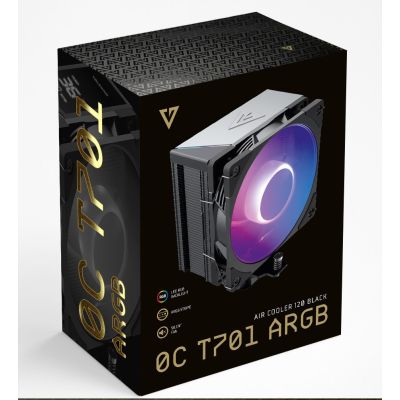 5. MODECOM VOLCANO 0C T701 ARGB SCHWARZER CPU-KÜHLER
