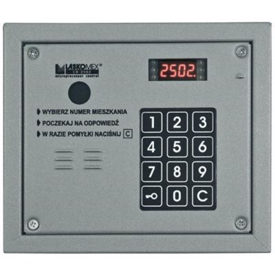 Audio-Bedienfeld mit RFID-Schlüsselleser Laskomex CP-2503R silber