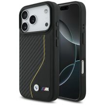 BMW M Carbon Line & Logo MagSafe Case für iPhone 17 Pro – Gelb