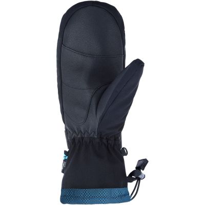 VIKING Tanuka Mitten Ski Lady Damen-Skihandschuhe, schwarz und türkis, Größe 6
