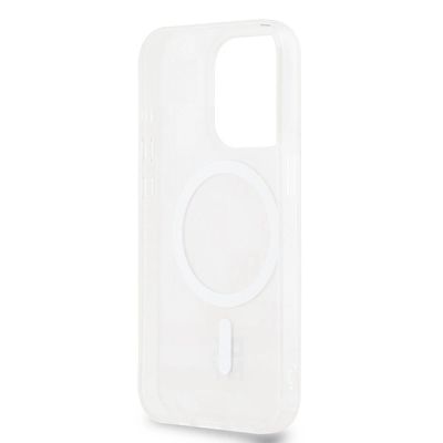 7. DKNY IML Checkered Mono Pattern & Printed Stripes MagSafe-Hülle für iPhone 13 Pro Max – Rosa