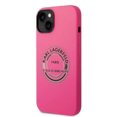 2. Karl Lagerfeld KLHCP14MSRSGRCF iPhone 14 Plus 6,7 "Hardcase rosa / rosa Silikon RSG