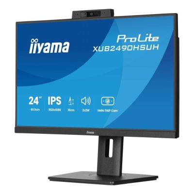 5. Monitor Iiyama TFT XUB2490HSUH IPS 24''//HDMI/DP/USB/Webcam/hoev - Flachbildschirm - 60,5 cm