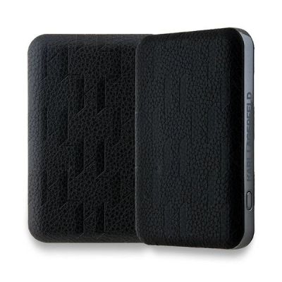3. Karl Lagerfeld Induktions-Powerbank KLPB5FPGKSKCHK 16W 5000mAh schwarz/schwarz Karl&Choupette Head Pin MagSafe