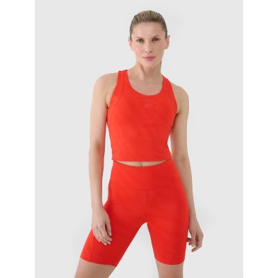 3. Schnelltrocknendes Damen-Trainings-Crop-Top 4F 4FWSS25TFSLF413-62S
