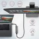 6. Axagon HMC-5G2 Dockingstation USB 3.2 Gen 2 (3.1 Gen 2) Typ-C Grau