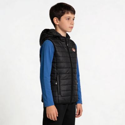 6. Geographical Norway Vatika Hood EO 233 Jr WW2008E/GNO-Schwarze Weste