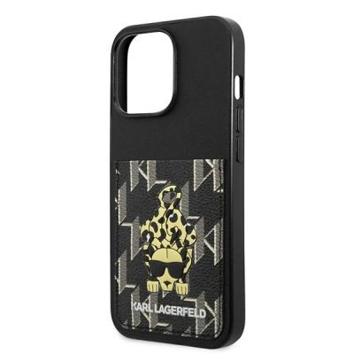 6. Karl Lagerfeld Karlimals Cardslot Hülle für iPhone 13 Pro / iPhone 13 – Schwarz