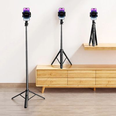 4. Ugreen LP586 Selfie-Stick mit Teleskopstativ, Bluetooth-Fernbedienung, 1,5 m – Schwarz