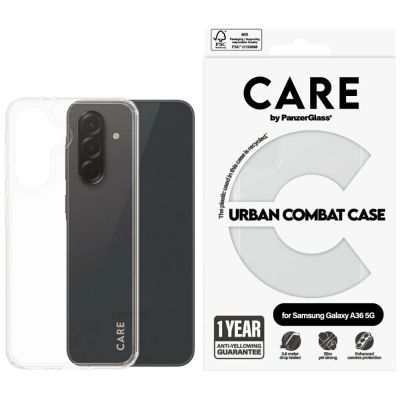 CARE by PanzerGlass Flagship Urban Combat Case für Samsung Galaxy A36 5G - Transparent