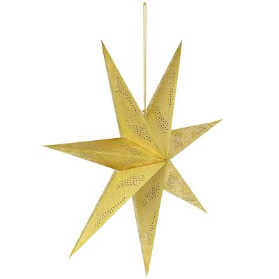 3. Dekorativer Papierstern, 75 cm, Gold