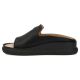 2. Schwarze Keilsandalen aus Leder für Damen, Filippo DK7758