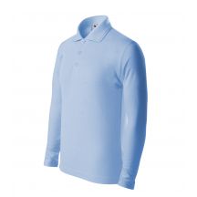 Kinder-Pique-Poloshirt LS (Blau)