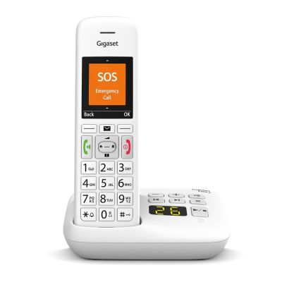2. Gigaset E390A DECT-Telefon, Anrufername und -identifizierung, Weiß