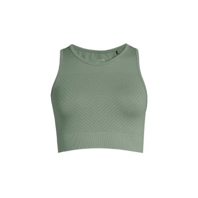 CASALL Essential Block Seamless Sport Top staubgrün