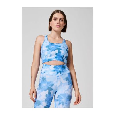 4. CASALL Blossom Sporttop mit quadratischem Ausschnitt Blau