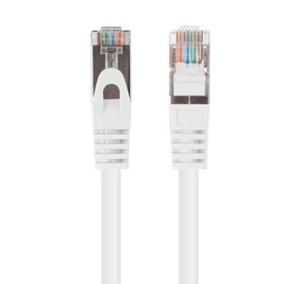 2. Patchkabel Kat. 5e UTP 3 m weiß Fluke geprüft Lanberg 10er-Pack
