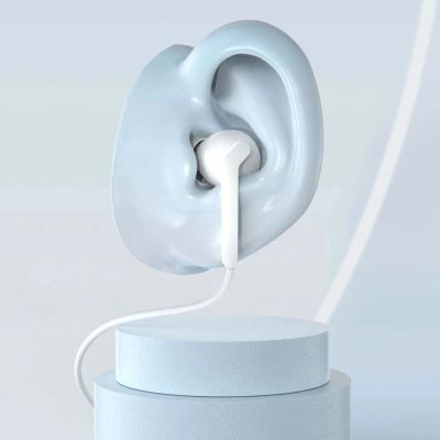 3. Dudao X3 In-Ear-Kopfhörer, kabelgebunden, 3,5-mm-Miniklinkenstecker – weiß