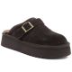 Damen-Flip-Flops aus Leder mit Isolierung und schokoladenbraunem Plateau, Big Star UU274697