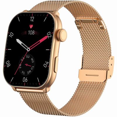 2. GRAVITY GT28-5 Damen-Smartwatch-Armband + Armband Roségold Schwarz